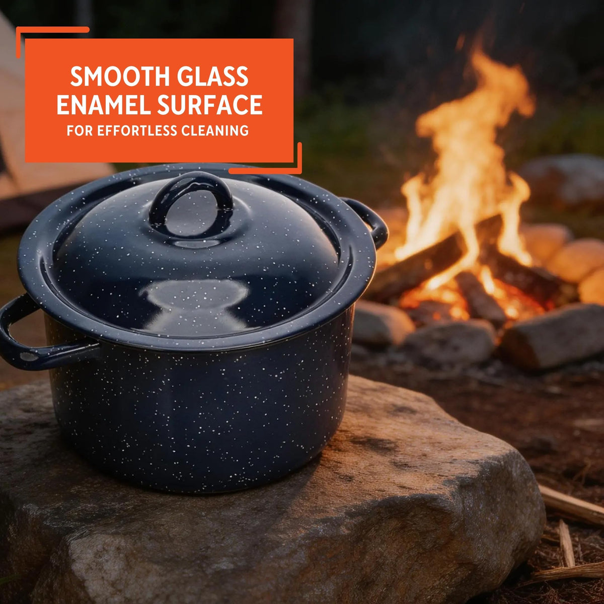 6 Qt Enamel Stock Pot U790920