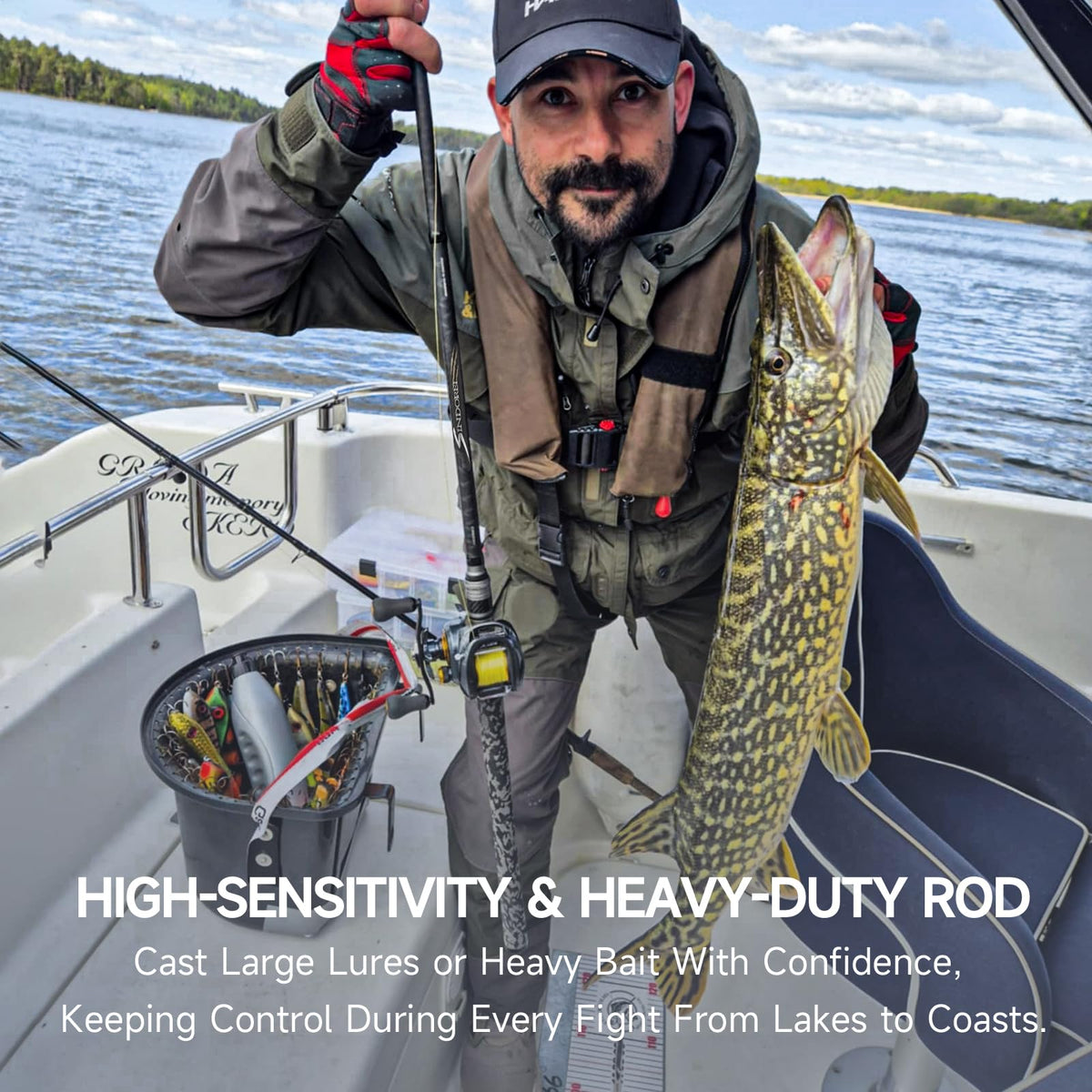 Heavy 2-Piece Fishing Rod A60987