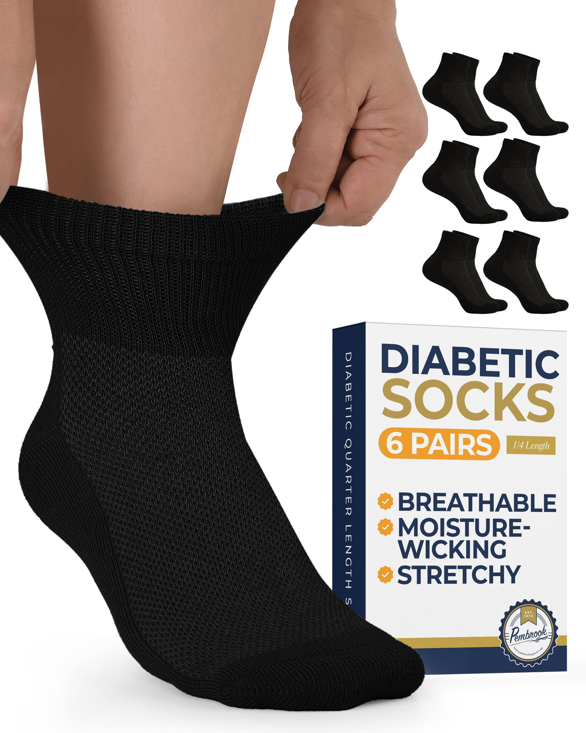 Non Binding Ankle Socks 6 Pairs R741
