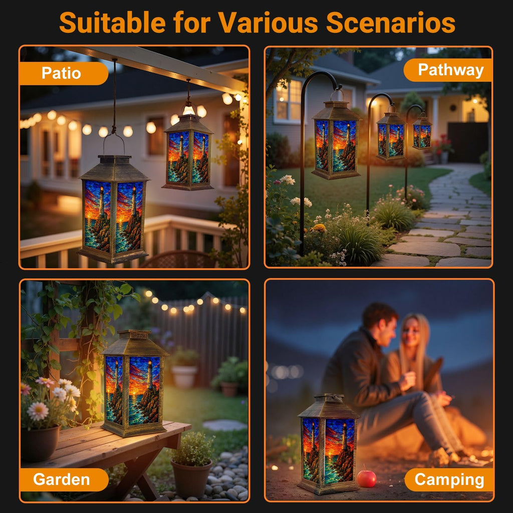 Waterproof Mosaic LED Solar Lantern G85577