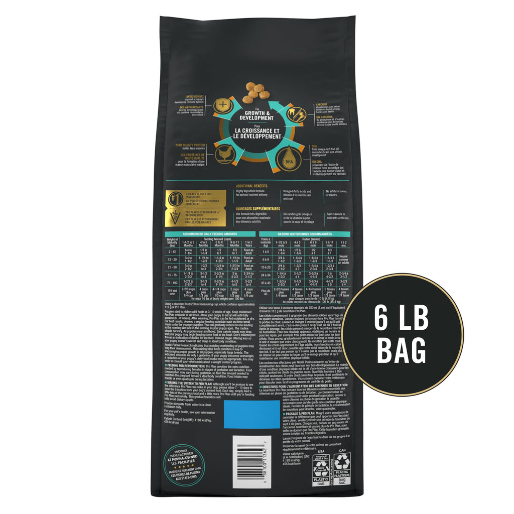 High Protein Chicken & Rice Dry Puppy Food 6 lb Bag P48117