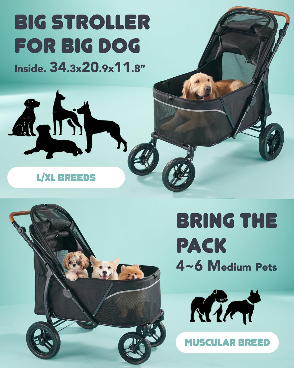Large Pet Stroller P1562