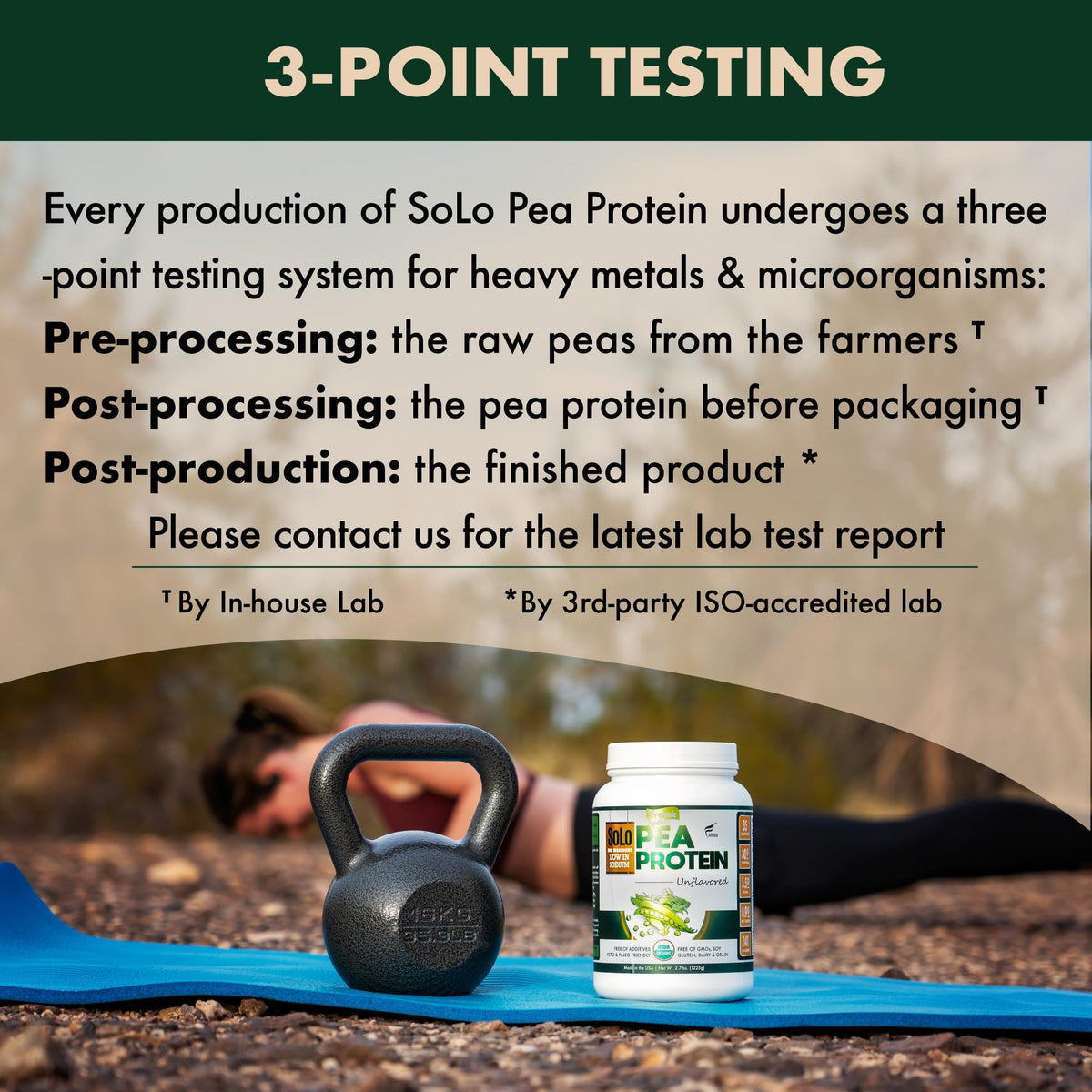 Organic Pea Protein Isolate Unflavored Vegan Protein Powder 2.7 lbs A925
