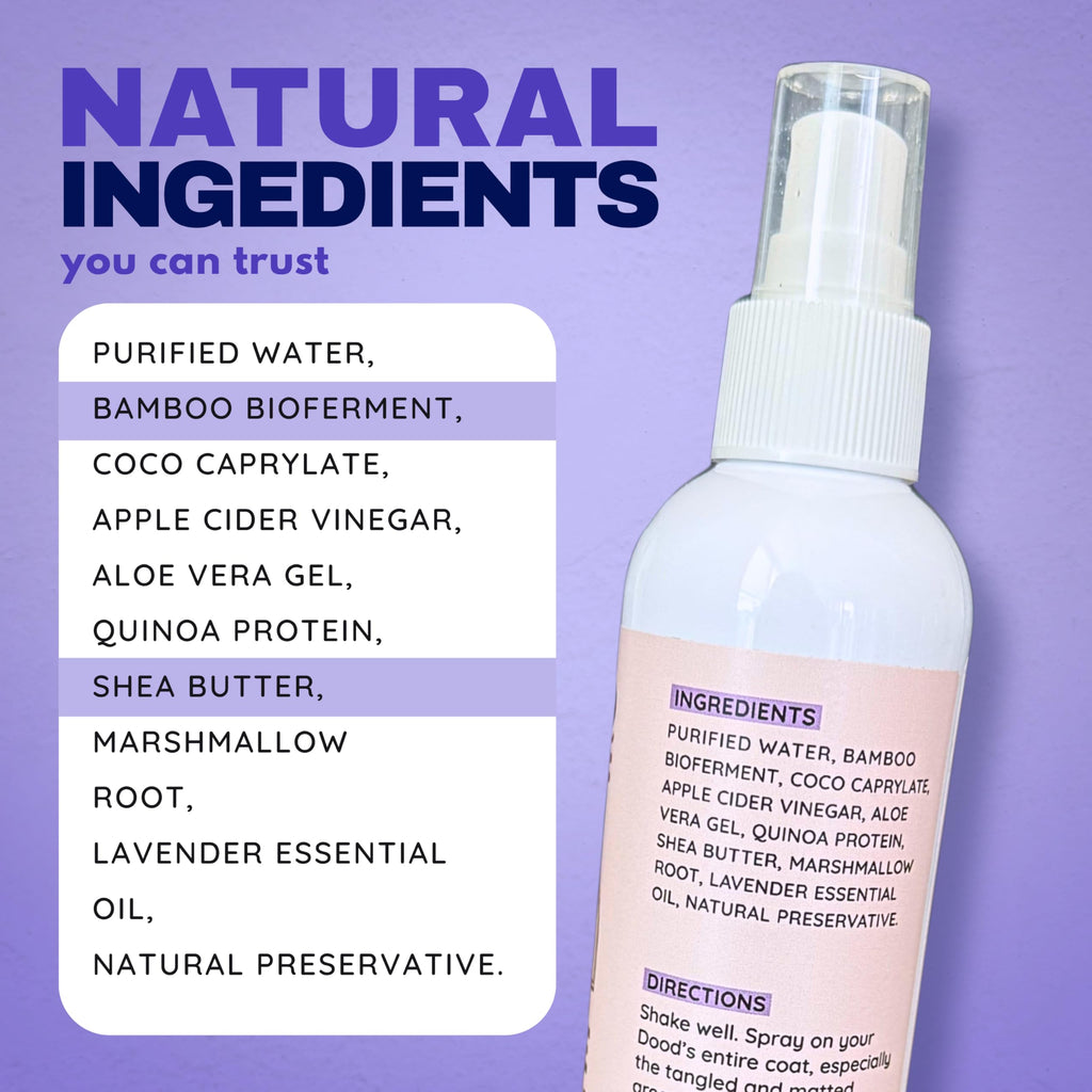 Dog Detangler Spray Leave-in Conditioner 8 oz F318
