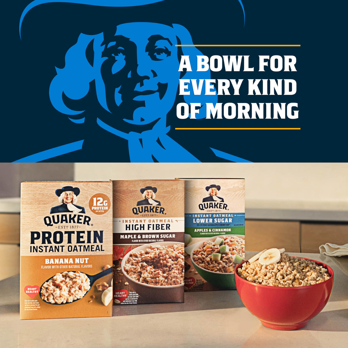 Instant Oatmeal 4 Flavor Variety Pack 1.76 Ounce (Pack of 12) K391