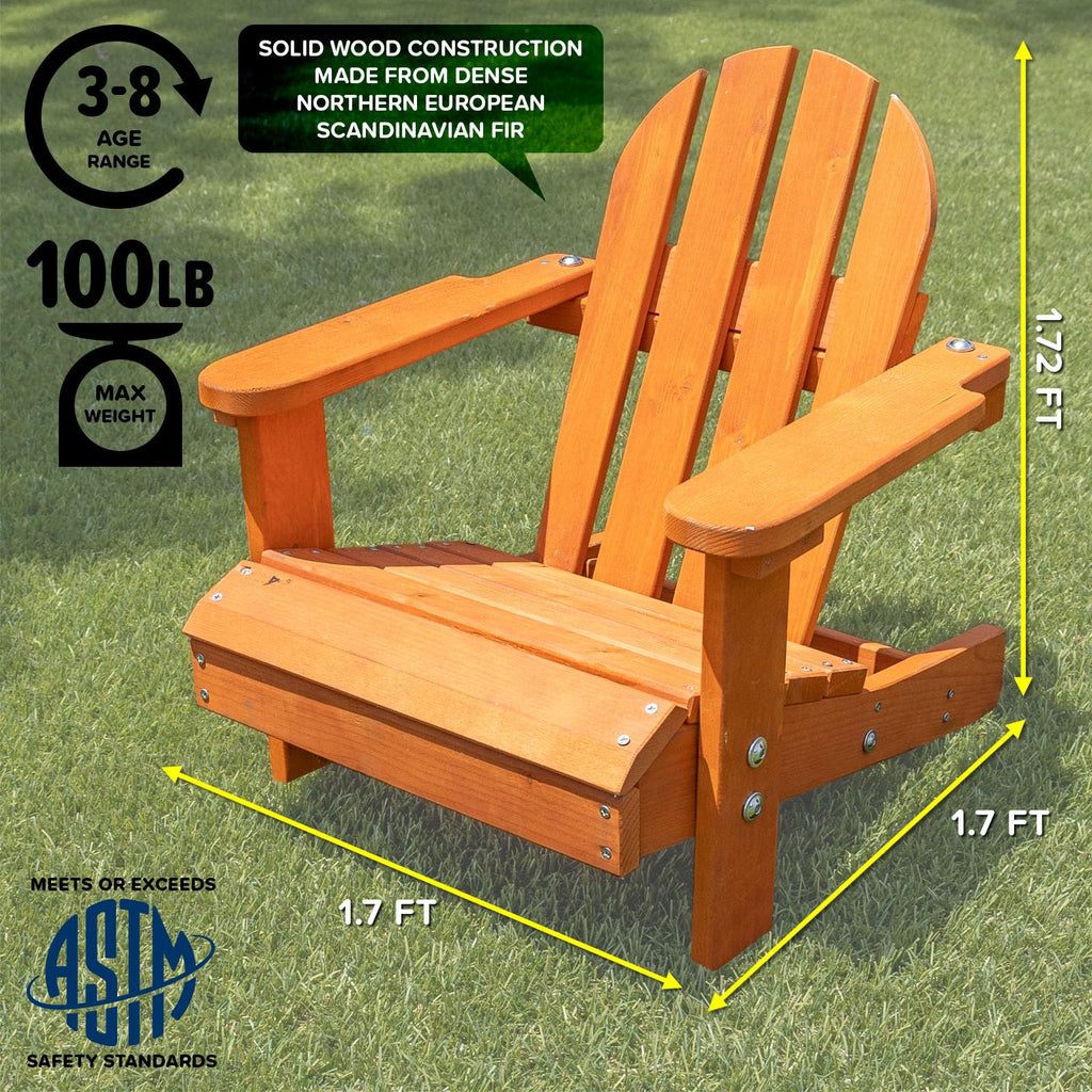 Brown Wooden Adirondack Chair A673901