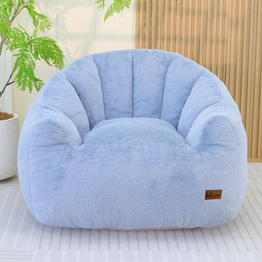 Light Blue Corduroy Bean Bag Chair W801
