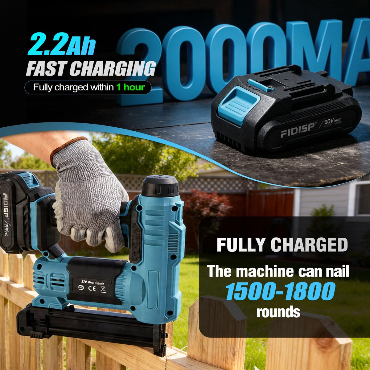 18 Gauge Cordless Nail Gun U573