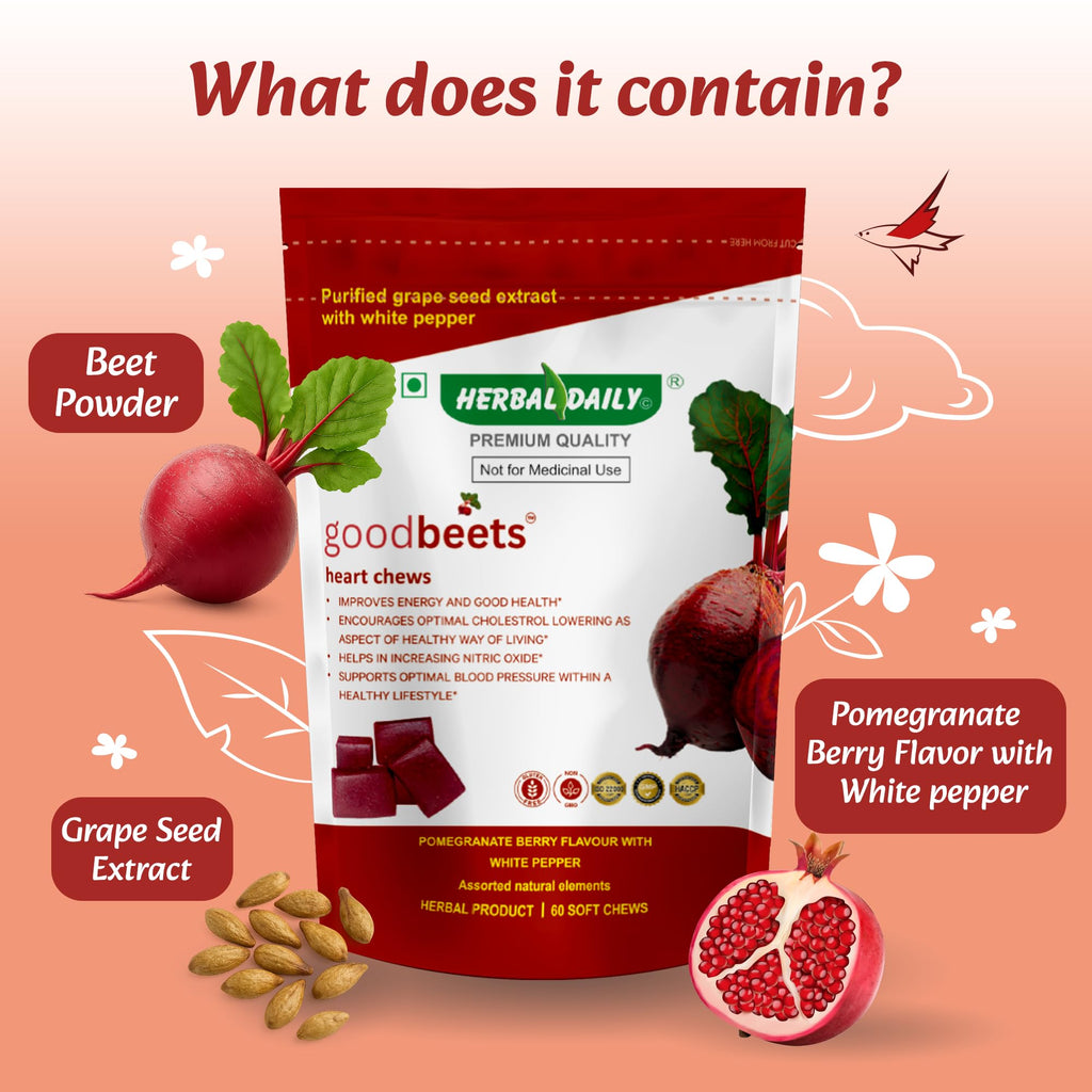 Non-GMO Grape Seed Extract & Beet Powder Soft Chews H207