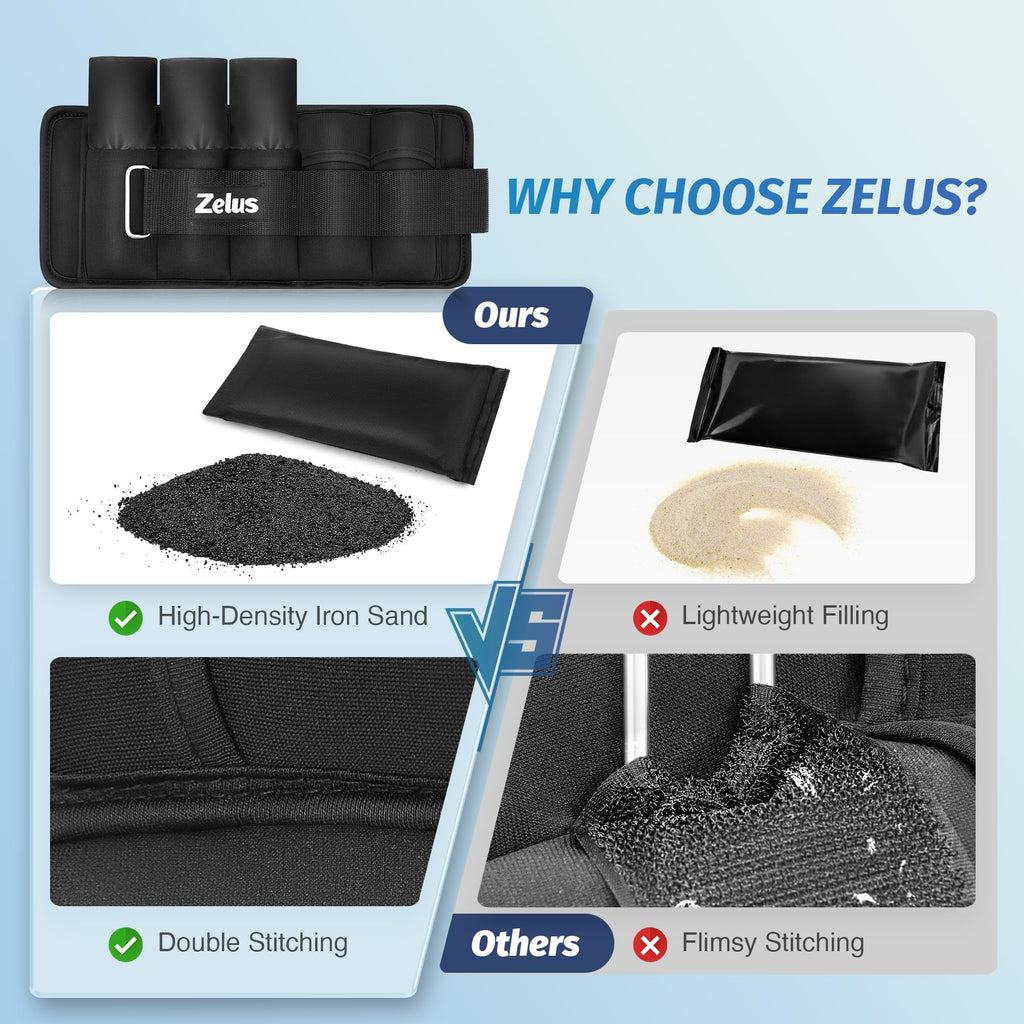 Adjustable Ankle Weights Set with Removable Sandbags N9262