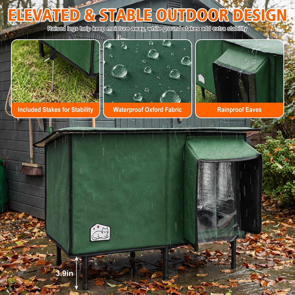 Heated Outdoor Cat House W7373