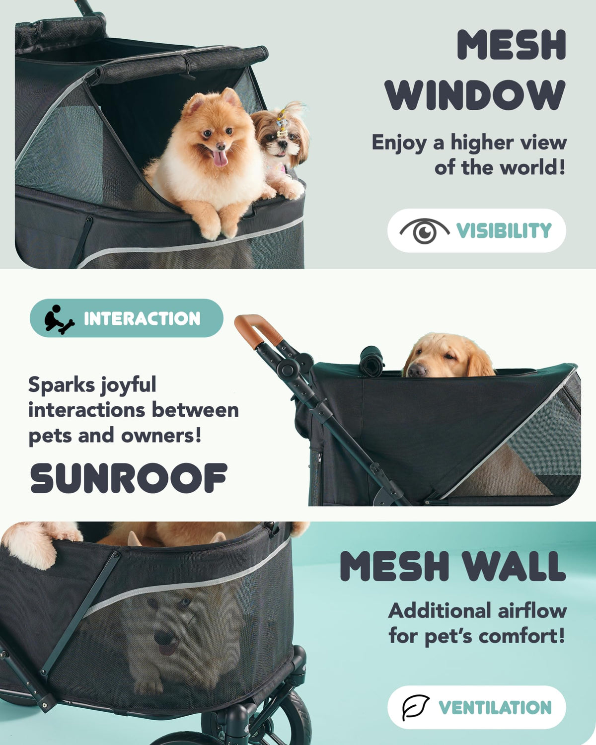 Large Pet Stroller P1562