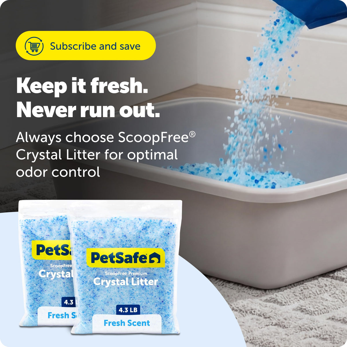 Fresh Scent 4.3 Lb 2 Pack Crystal Litter A845934
