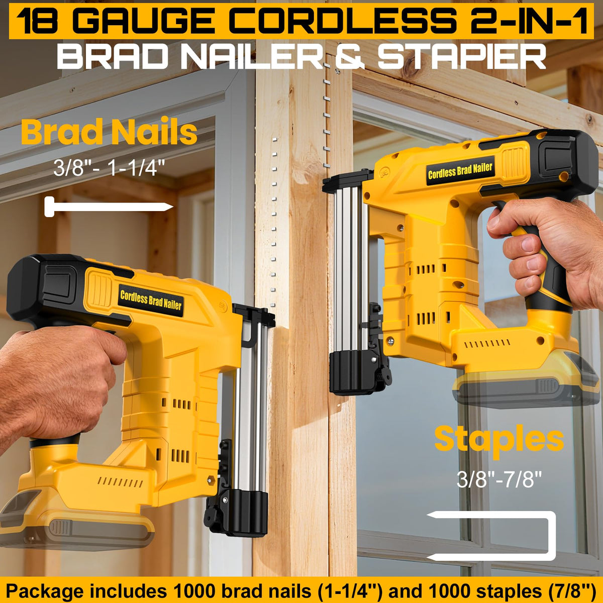 18 Gauge Cordless Brad Nailer & Staple Gun X27764