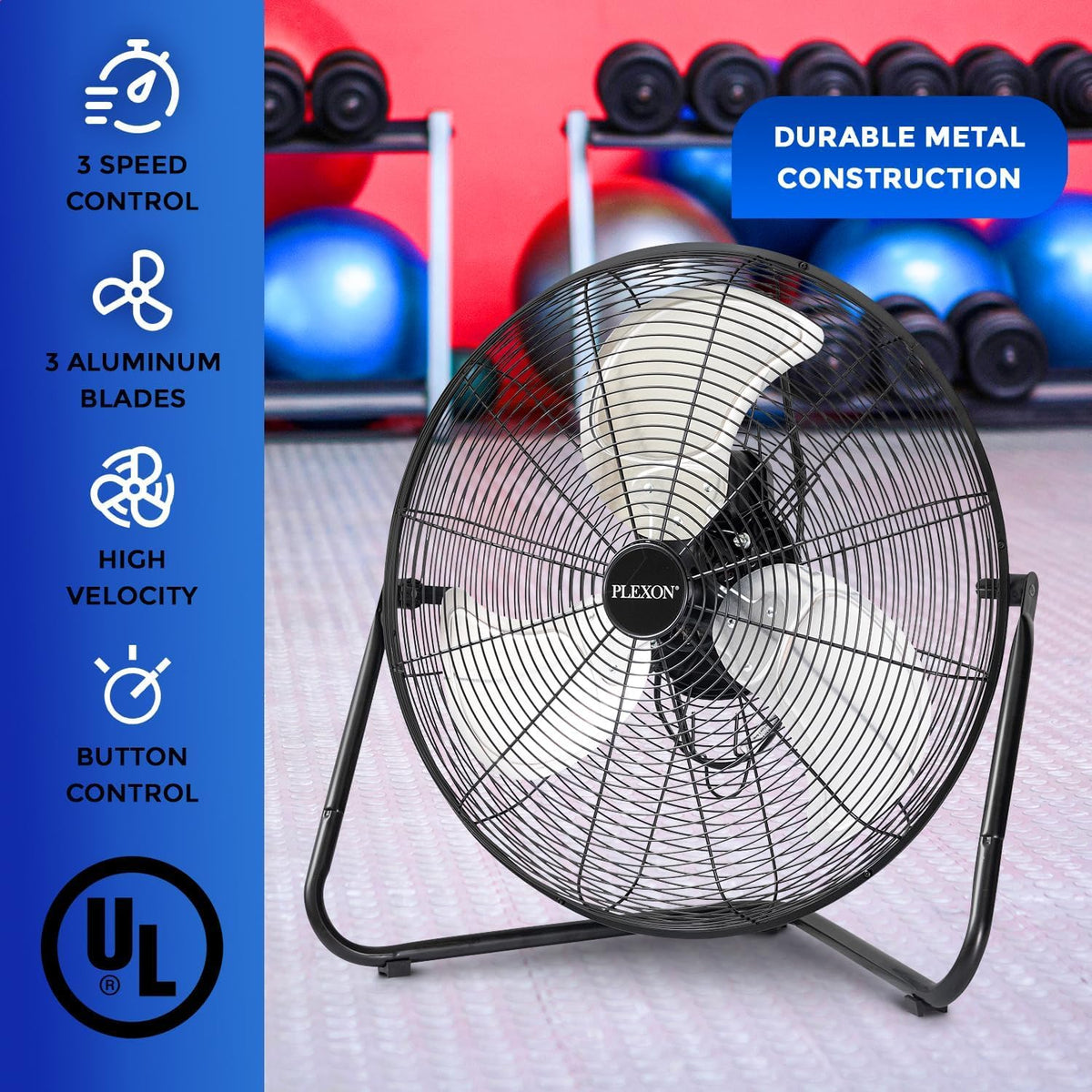20" High Velocity Floor Fan 2 Pack G596196