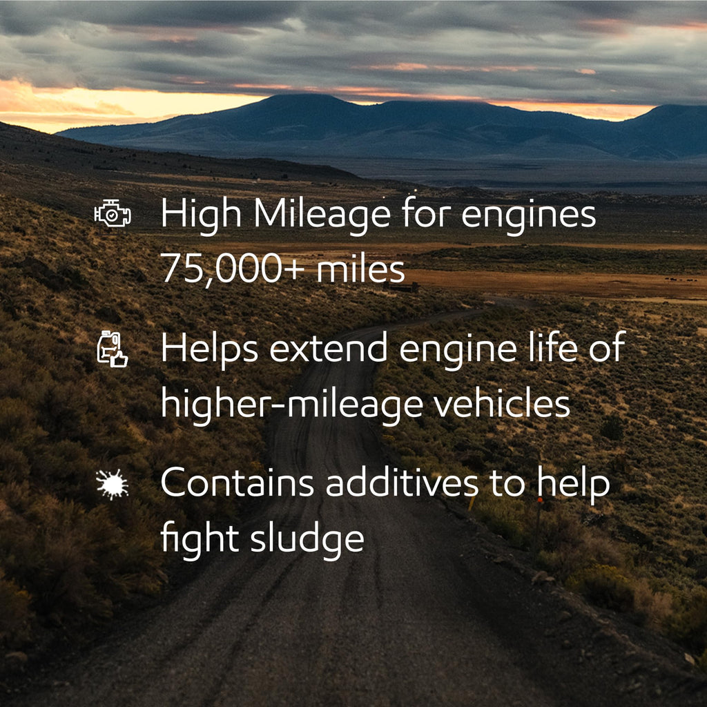 High Mileage Full Synthetic 10W-40 Motor Oil 5 Quart V2964