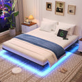 Full Size Metal Floating Bed Frame with LED Lights F280815