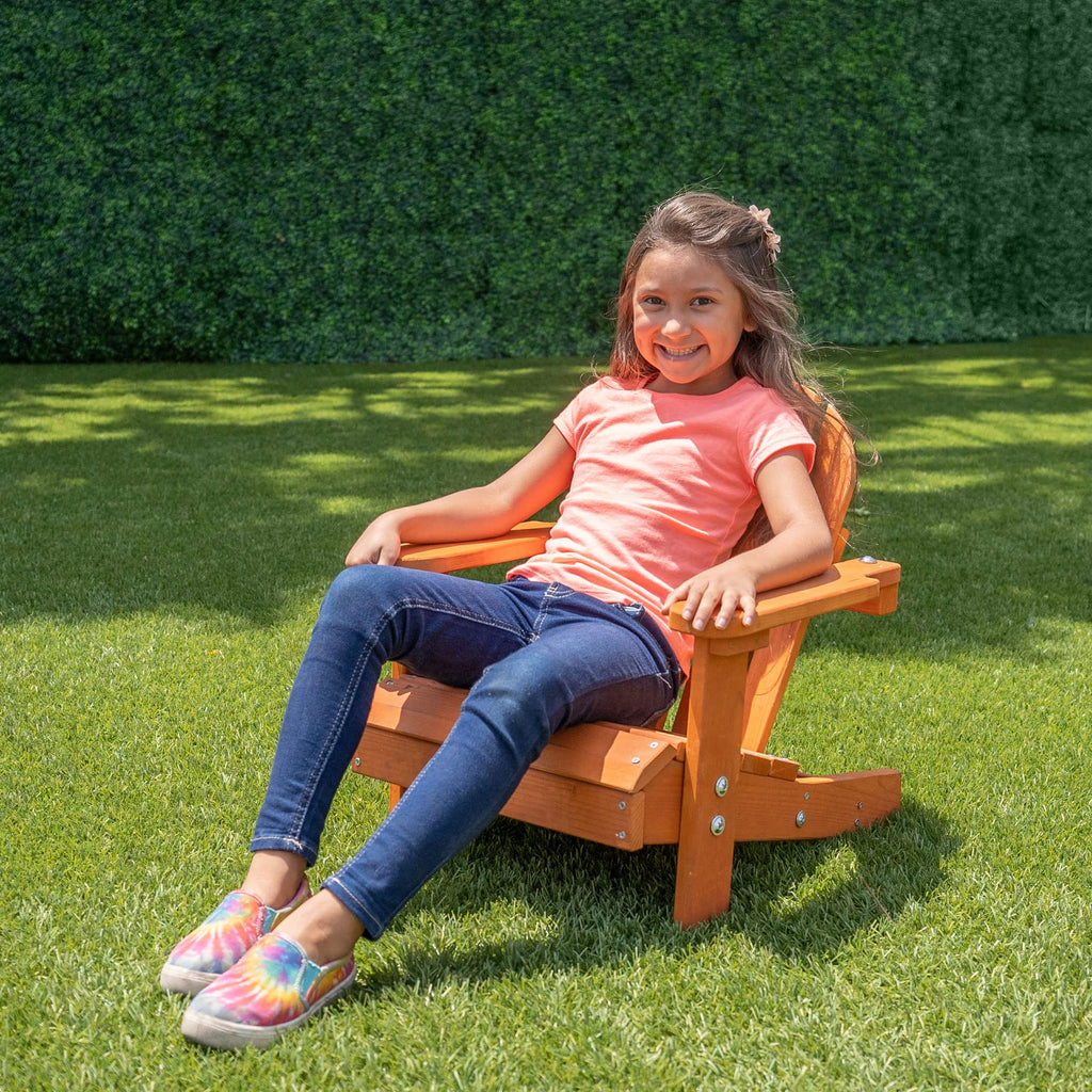 Brown Wooden Adirondack Chair A673901