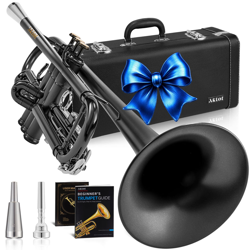Satin Black Bb Trumpet with Hard Case Y897