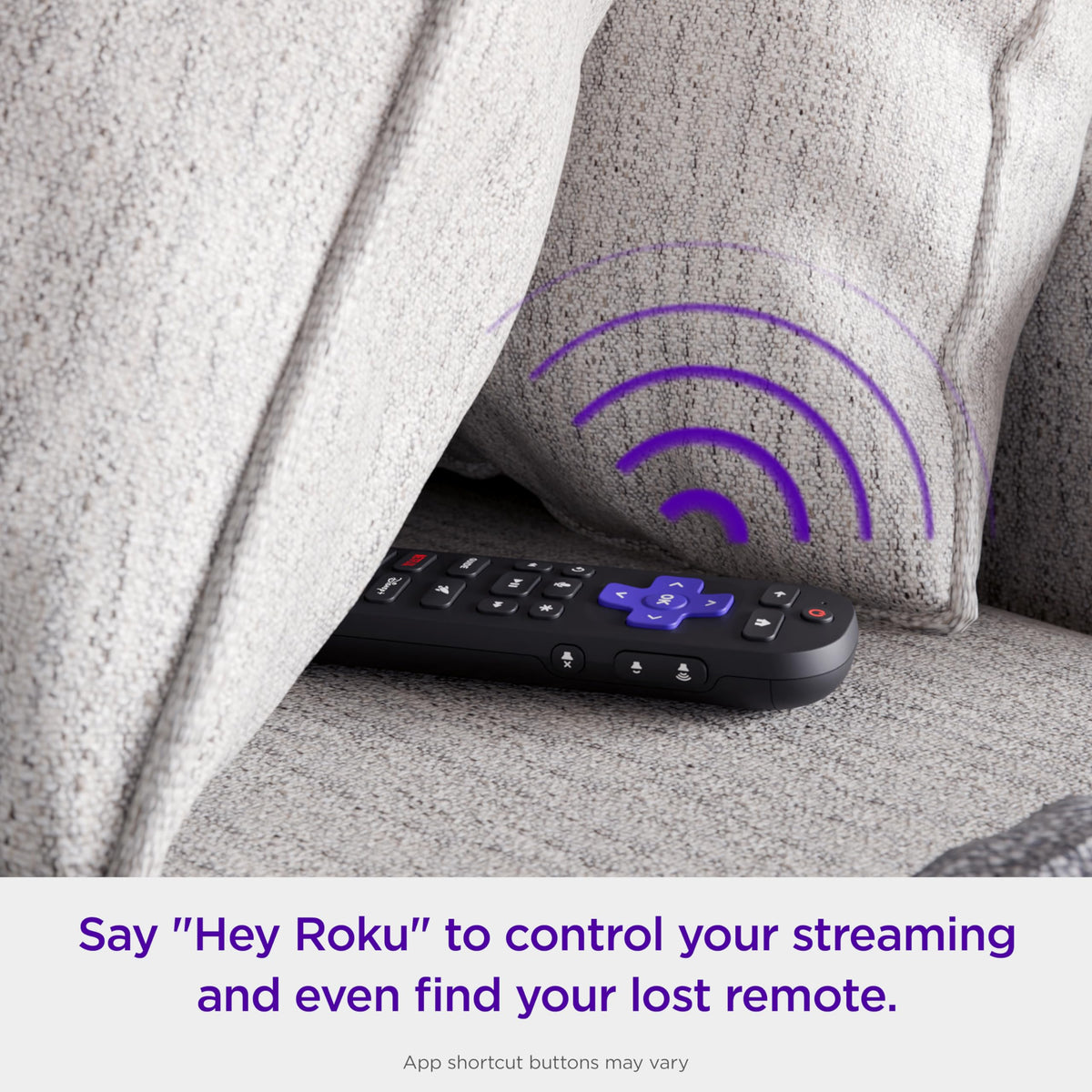Rechargeable TV Remote Control with Voice Controls B482290